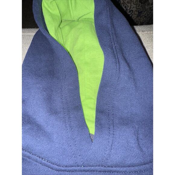 NFL Seattle Seahawks Kids Hoodie Sweatshirt Small (4) Blue Green Pocket NWOT - Picture 3 of 4